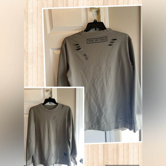Carbon Other - Men’s distressed sweatshirt size XXL
